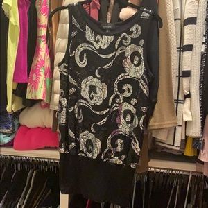 Black sparkly top